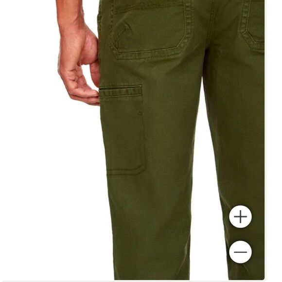 LEGENDARY OUTFITTERS Pants Men's Canvas 36X30 Green Straight Leg Stretch NWT - Picture 5 of 14